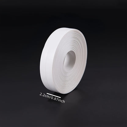 Waterproof and mold-resistant self-adhesive sealing tape ideal for kitchen and bathroom sinks and floors. Durable and easy to clean.