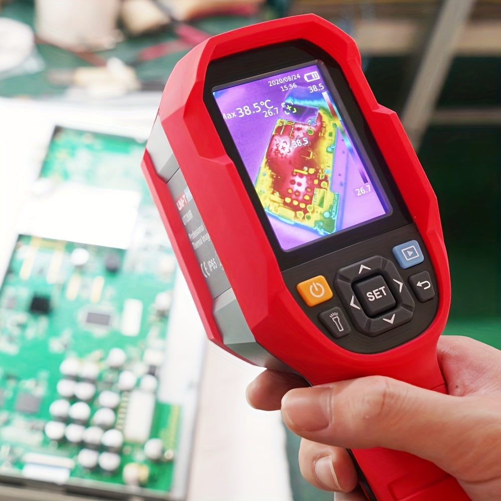 The UNI-T Uti260B Thermal Imager is designed for leak detection and maintenance, featuring a resolution of 256x192 at 25Hz.