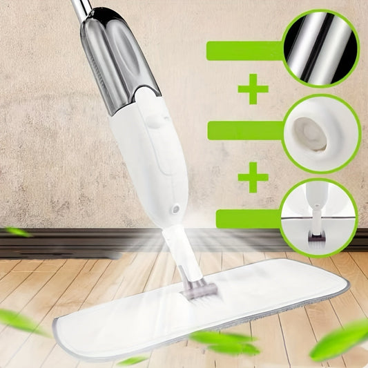 The Easy-Wring Stainless Steel Spray Mop is a must-have for efficient home cleaning. With hands-free washing and durable construction suitable for all floor types, this mop is an essential cleaning tool for any household.