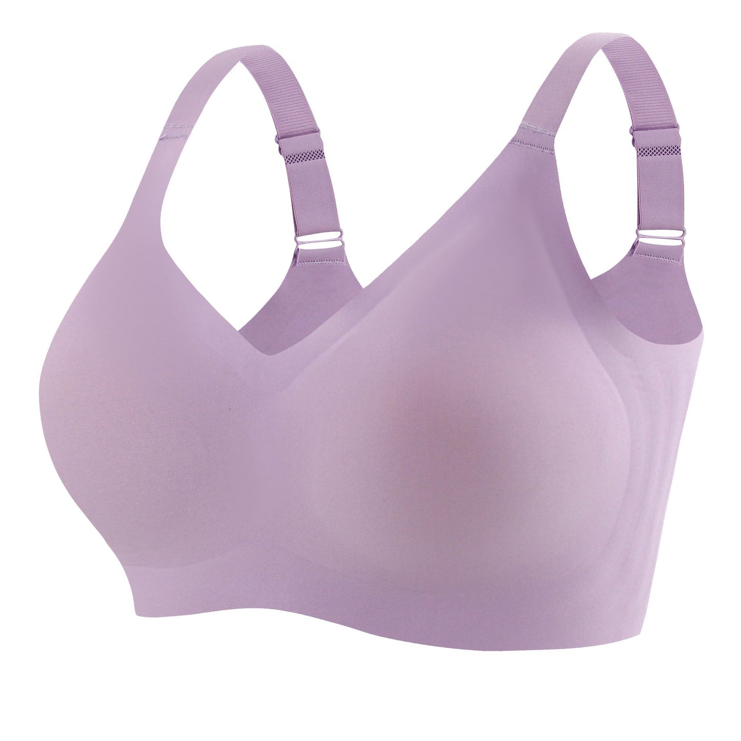 Women's Elegant Plus Size Seamless Bra with Light Padding and Full Coverage