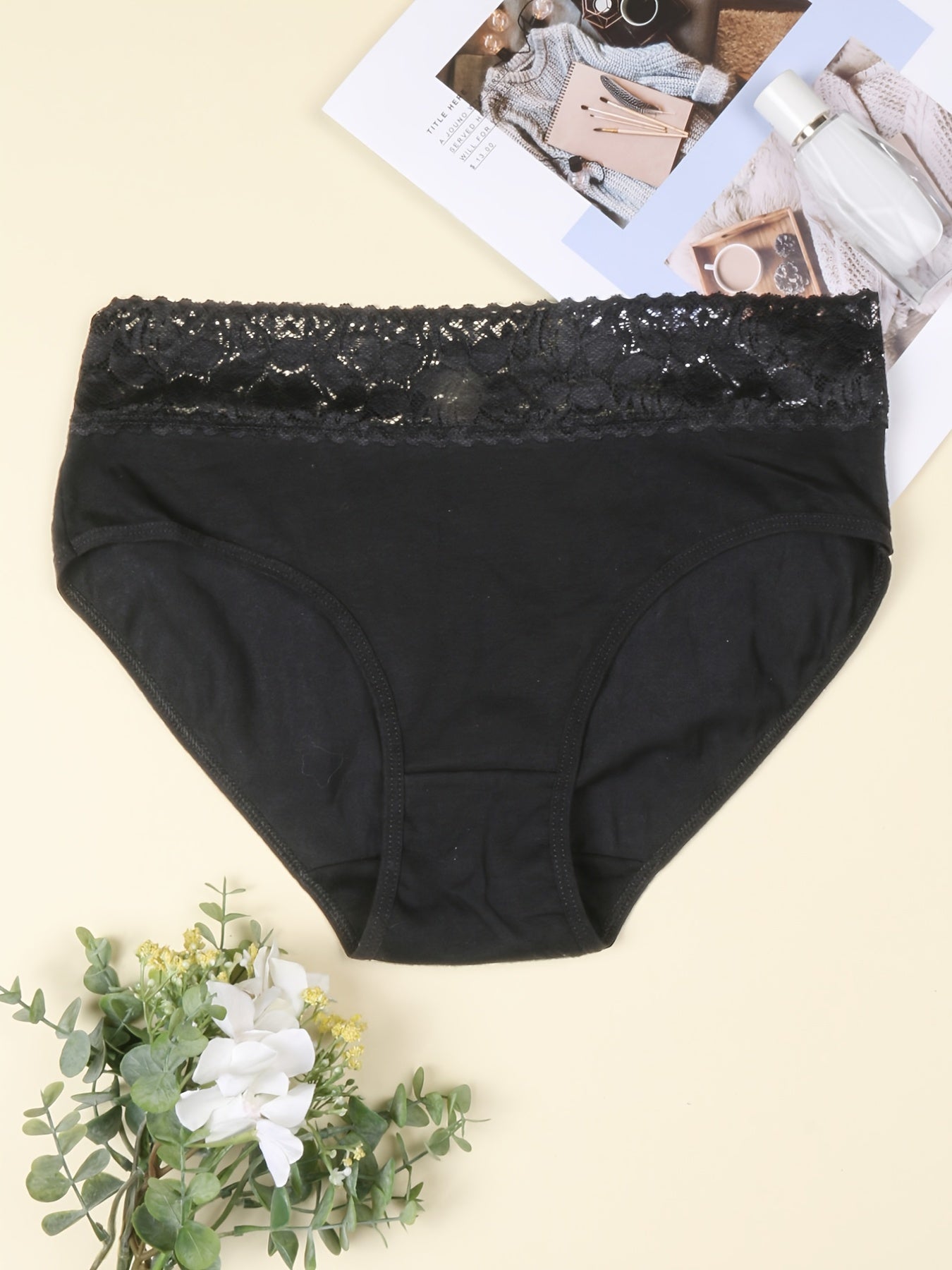 Pack of 6 Women's Lace Bikini Hipster Panties