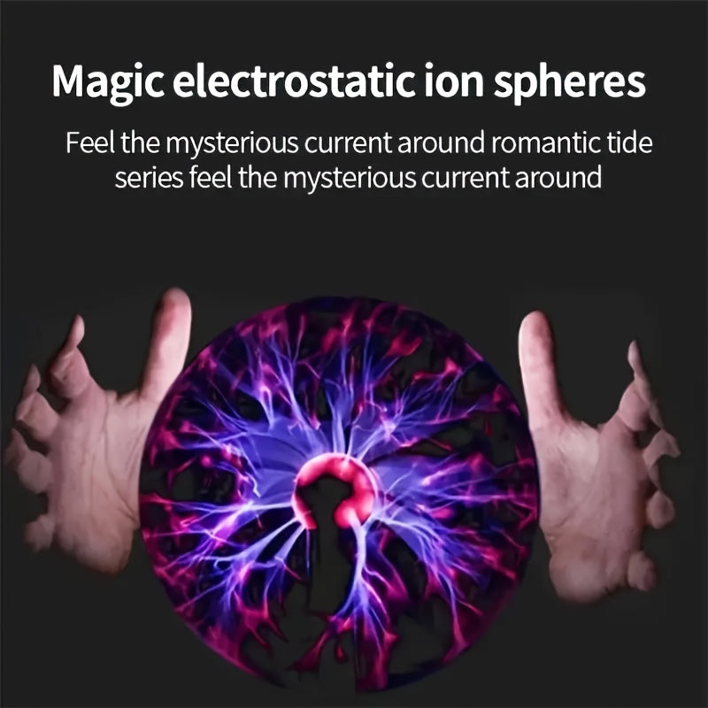 Plasma Ball Light, Handmade Glass Nebula, USB Powered, 36V, Easy Switch Control, Perfect for Living Room, Halloween, Parties, and Science Education, Batteries Not Included, Quantity: 1 Piece