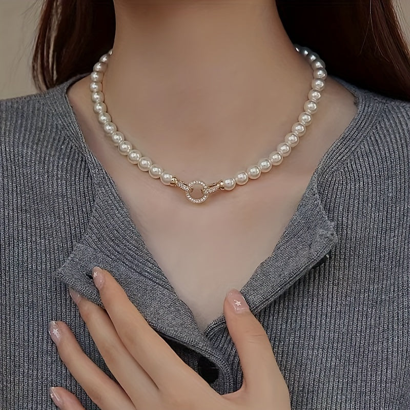 Stylish Boho Freshwater Pearl Necklace with December Birthstone, 925 Silver Clasp, Natural Stone, Elegant Design for Everyday and Special Occasions, Perfect Mardi Gras Gift for Both Men and Women