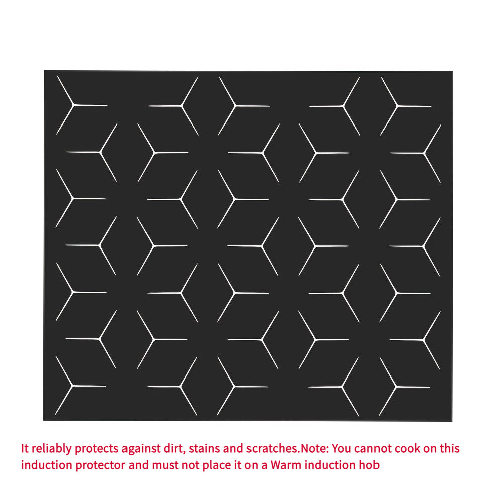 Protect your induction cooktop with this durable PVC mat! Measuring 60.96x52.07cm, this anti-slip mat is perfect for kitchen decoration. Compatible with all induction cooktops, this scratch and stain resistant cover plate will keep your appliances