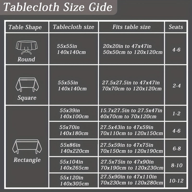 Modern grey polyester tablecloth, waterproof and thickened, machine woven, 100% polyester, for a rectangular dining table.