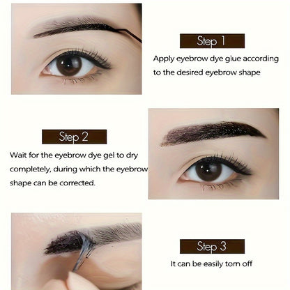 Waterproof eyebrow tint gel for long-lasting, smudge-proof, hassle-free brows.