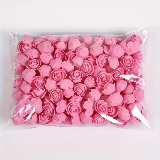 100 artificial rose heads for weddings, garlands, interior decoration, gifts, and holiday decor.