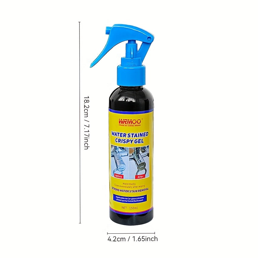 Multi-purpose liquid scale remover with citric acid, residue-free and unscented. Removes lime, calcium, tarnish, and rust stains from metal and glass surfaces.