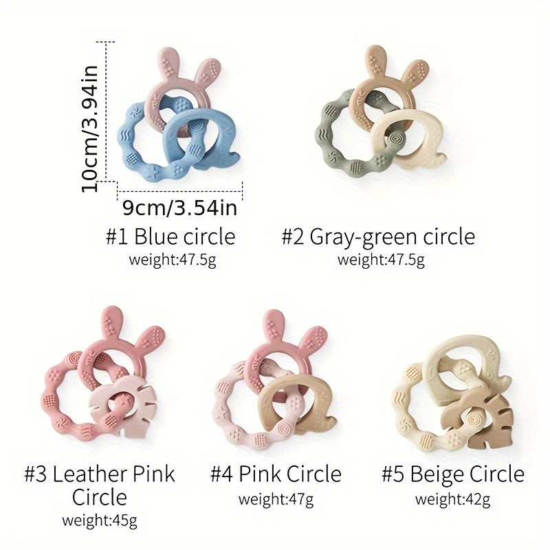 Adorable Rabbit-Shaped Teether for Babies - Made from BPA-Free Silicone, Gentle on Gums, Perfect for Soothing Teething Babies and Toddlers