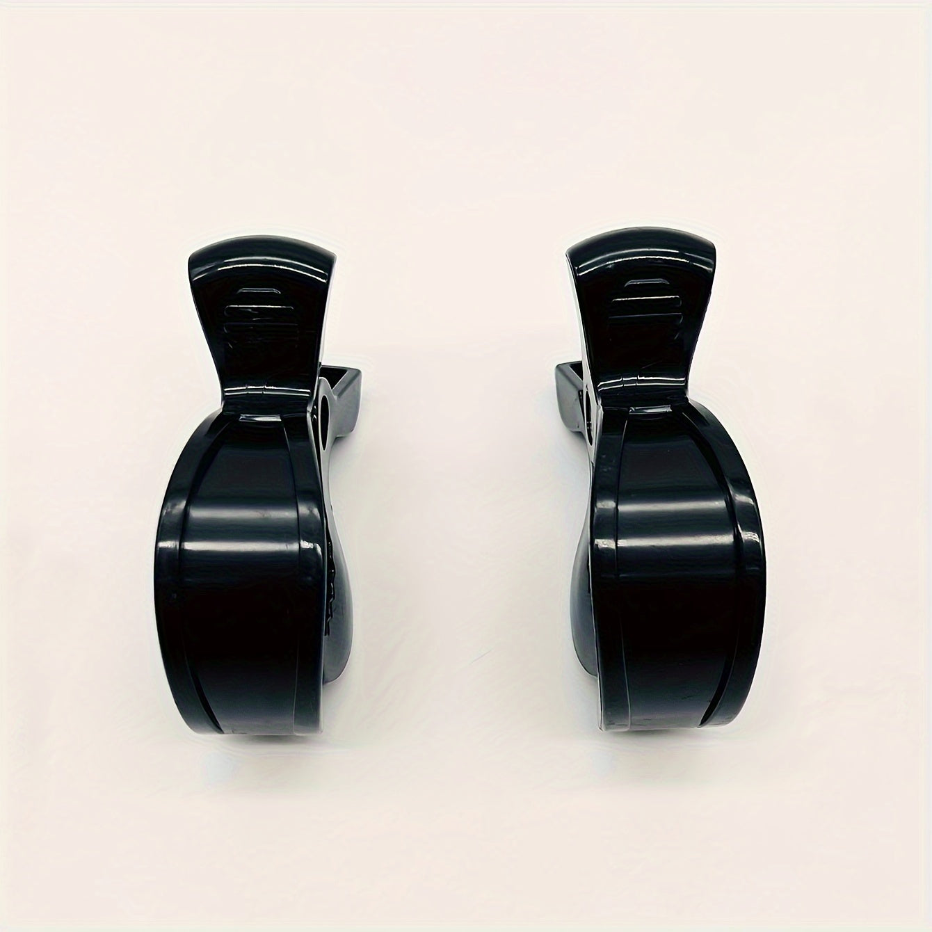 Set of 2 Black Stroller Blanket Clips - Made from Strong ABS Material, Ideal for Strollers and Other Accessories