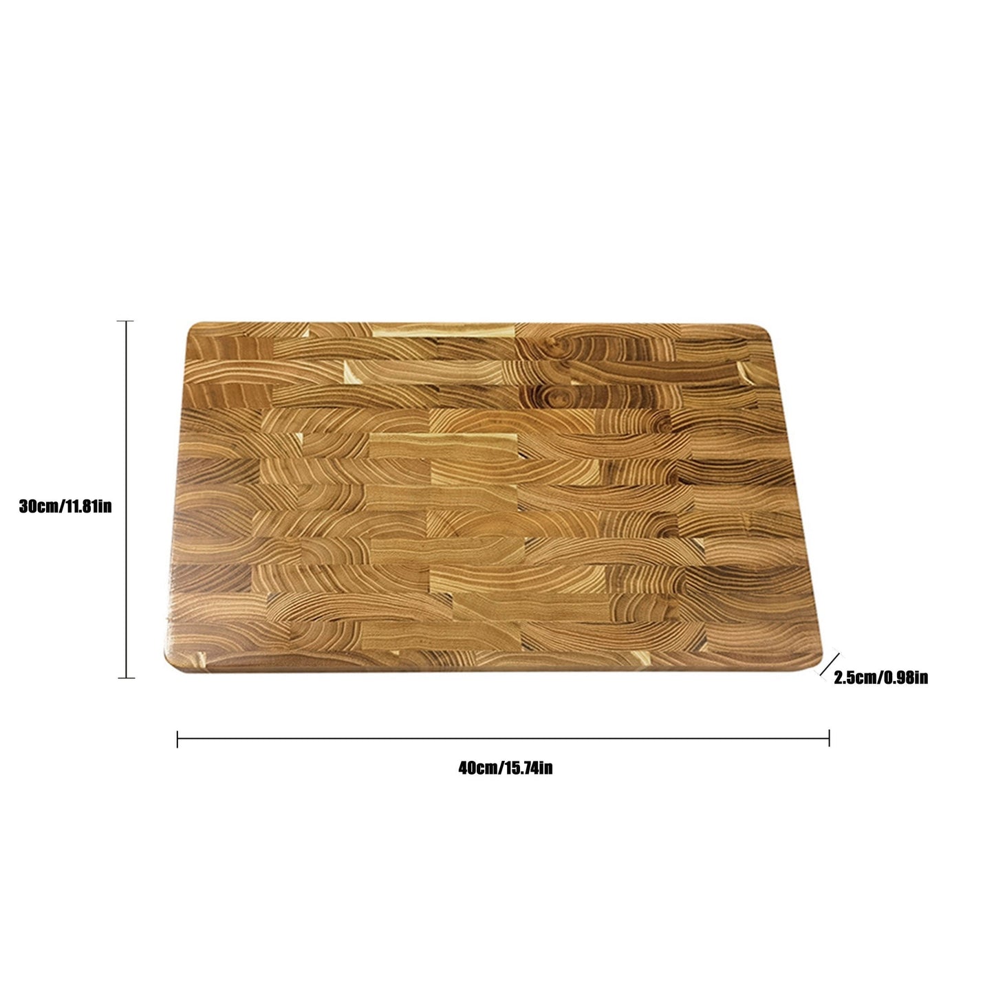 Teak cutting board for the kitchen, perfect for creative cooking at home. This thick wooden chopping board is ideal for all your cutting needs. Crafted from high-quality teak wood, this cutting board is a durable and stylish addition to your kitchen.