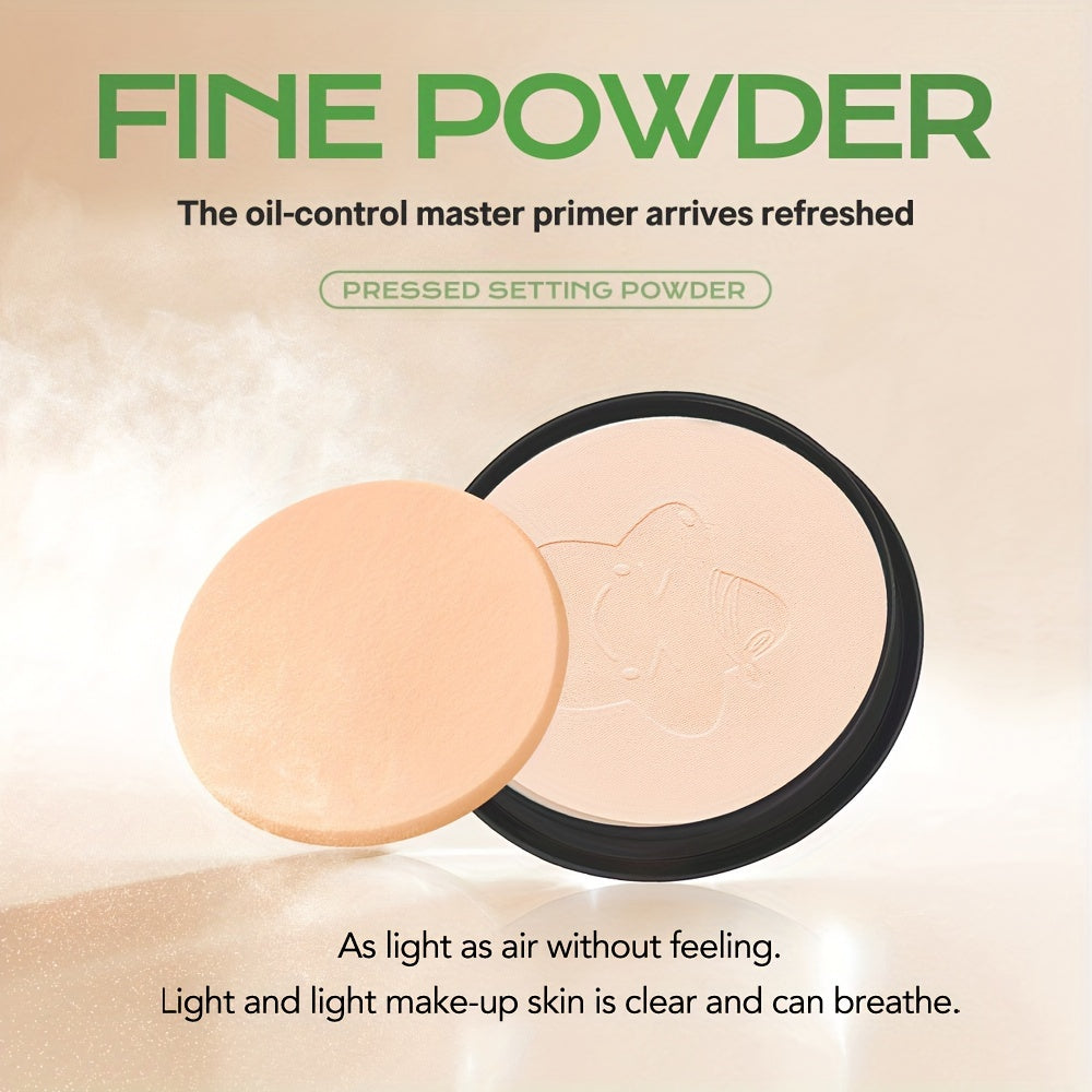 Long-lasting, waterproof makeup powder that covers pores and brightens skin tone.