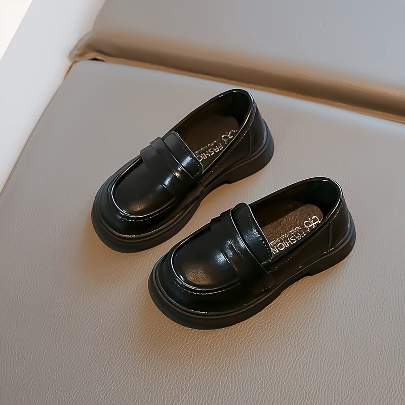 Boys' vintage slip-on loafers, light non-slip dress shoes for all seasons, perfect for wedding parties.