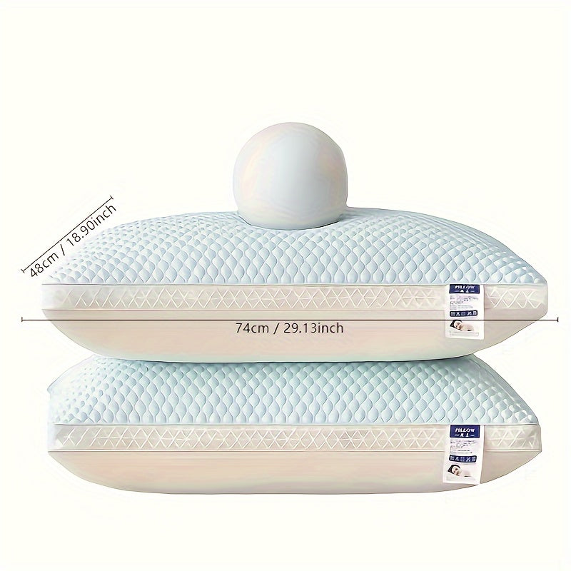 2 Cooling Tofu Pillows: Ideal for Neck & Spine Support - Breathable, Moisture-Wicking, Ideal for Home Decor & Gifts