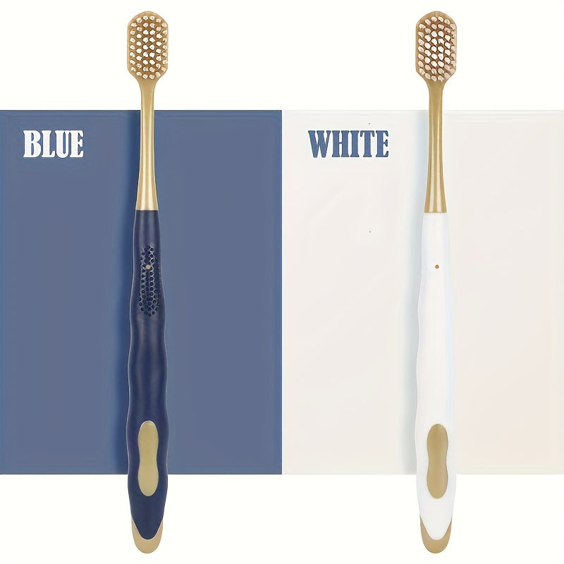 Adult microfiber brush hand toothbrush set with 6 soft brushes.