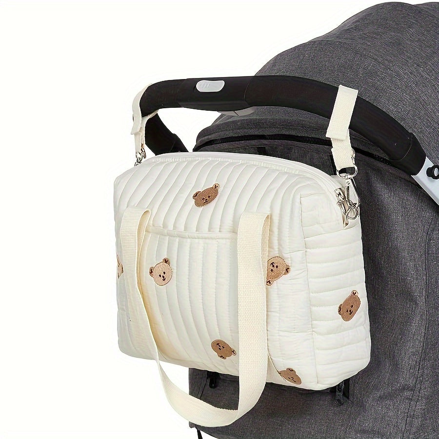 Portable medium-sized bag for parents on multi-bear outings