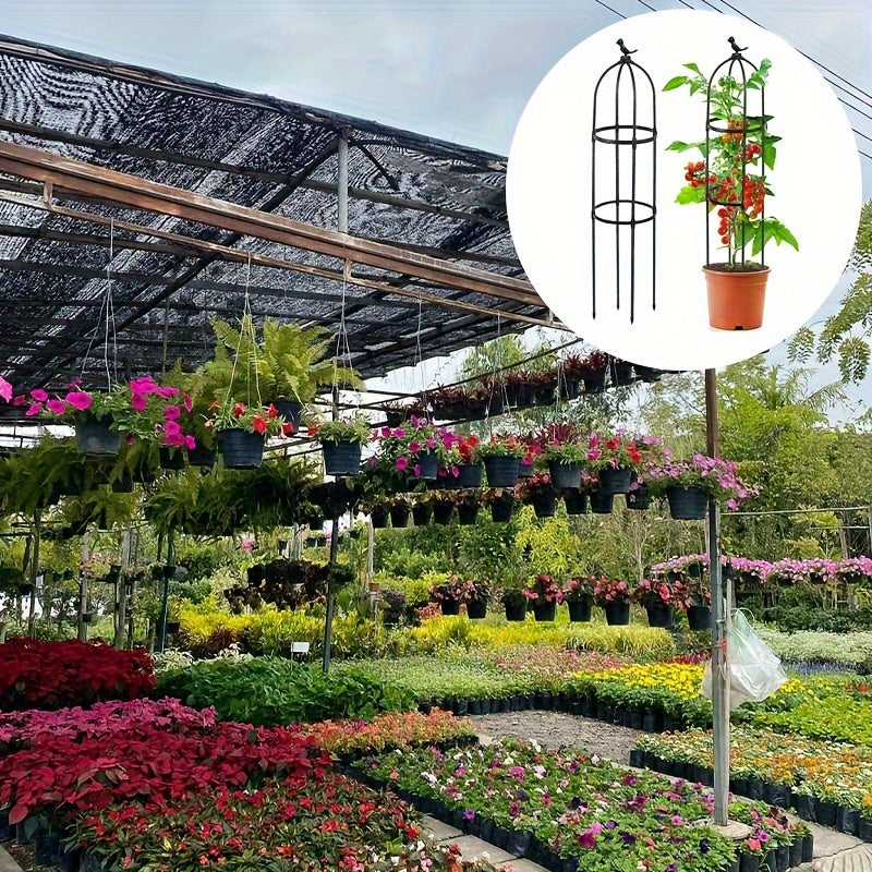 Adjustable Bird Perch Stand for Indoor/Outdoor Plants and Birds, with 2/3/4 Tiers and Support Stake.