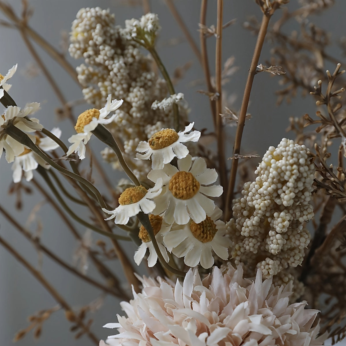 1pc Chrysanthemum bouquet, suitable for various decorations including office desktops, vases, homes, tables, engagements, and weddings.