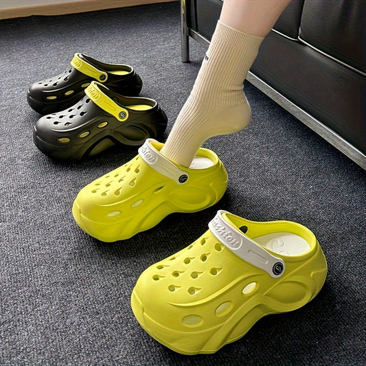 Breathable summer clogs for women in solid colors with closed toe design made of EVA material.