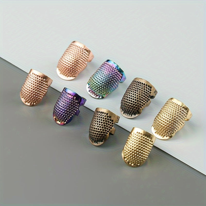 4pcs Vintage Sewing Thimbles for Finger Protection, Sewing Supplies