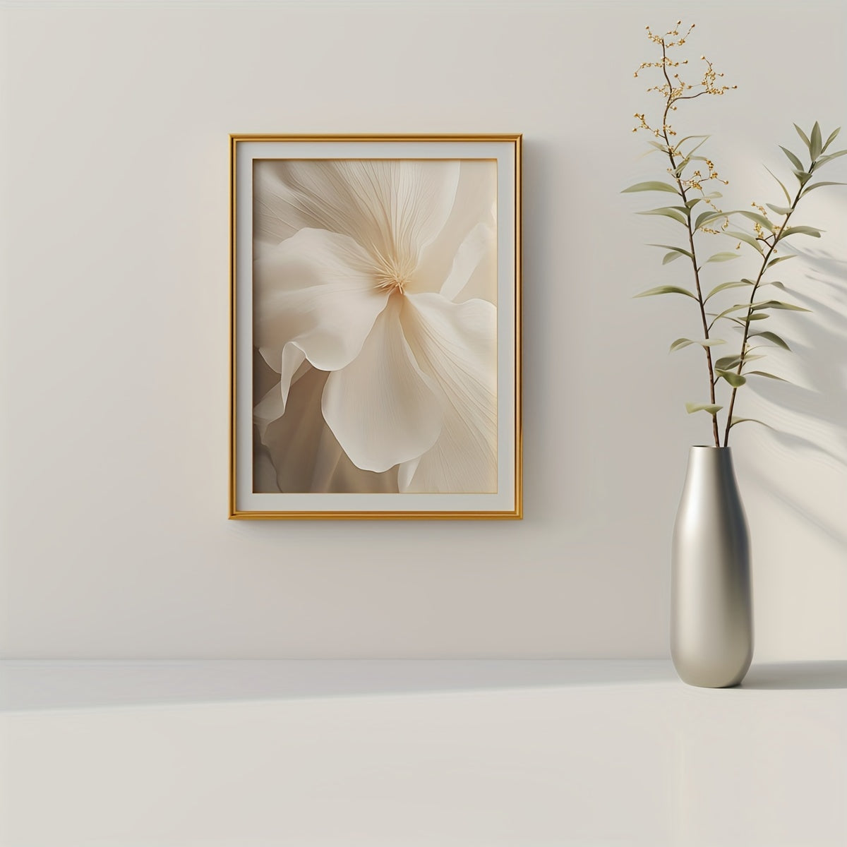 3 white peony flowers wall art prints for modern neutral decor in any room, unframed.