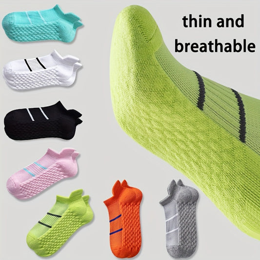 5 pairs of men's sports socks, breathable, anti-odor, with ear lifting heel guard