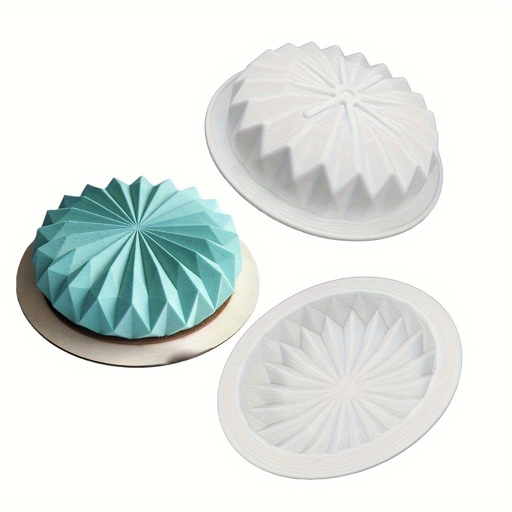 1 piece of Silicone Round Lace Mousse Cake Mold ideal for creating chocolate pudding, biscuits, and ice cubes. This versatile kitchen accessory is a must-have baking tool for DIY enthusiasts.