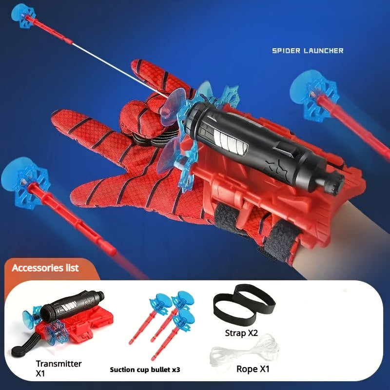 A Spider Shooting Toy Set with Hero Wrist Launcher is a fun novelty toy for kids, perfect for parties and gatherings, making it an ideal gift.