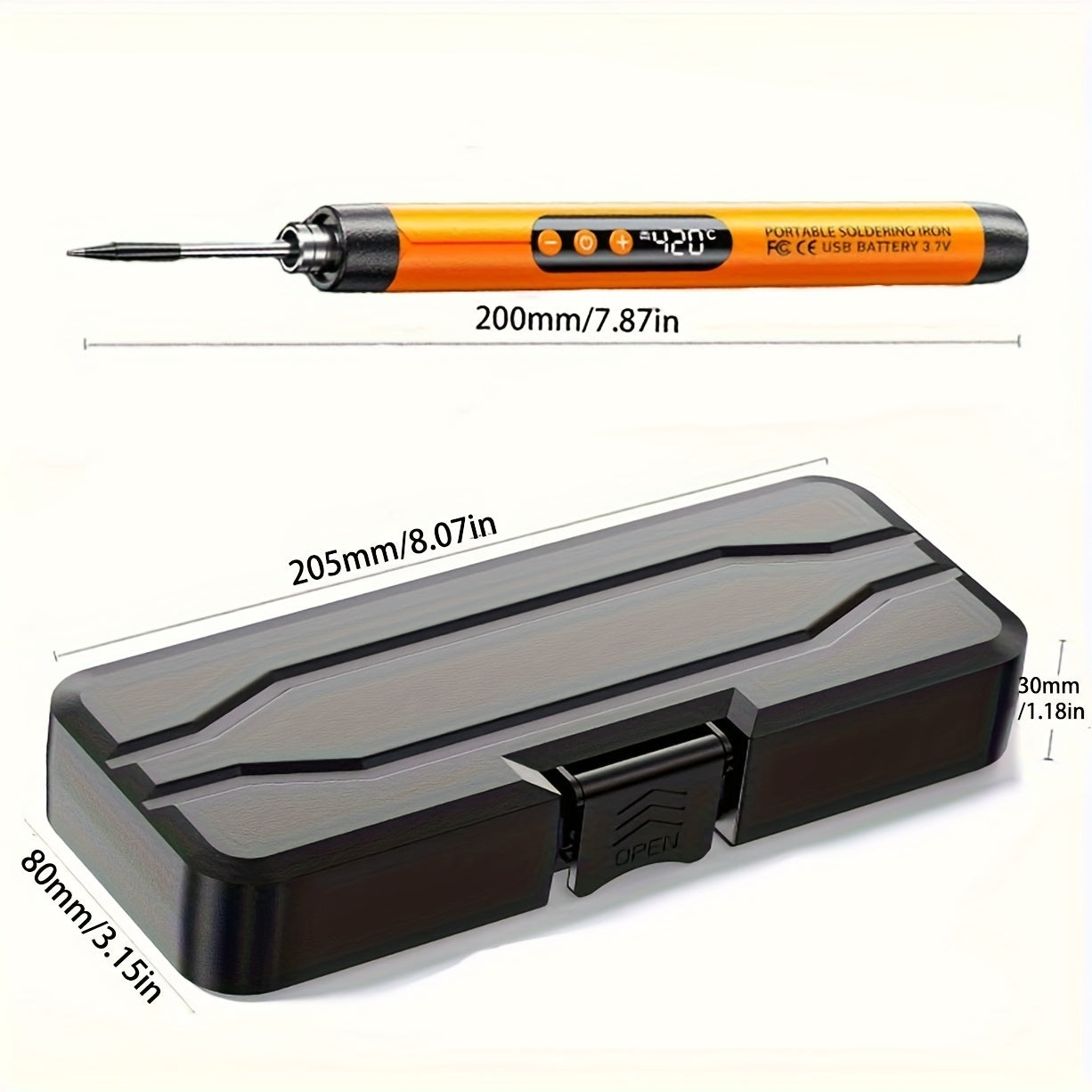 Portable Mini Digital USB Rechargeable Soldering Iron with 3 Temperature Settings, Ideal for Home Repair and DIY Projects, Includes Low Voltage 8W Charging Soldering Pen for Manual Welding.