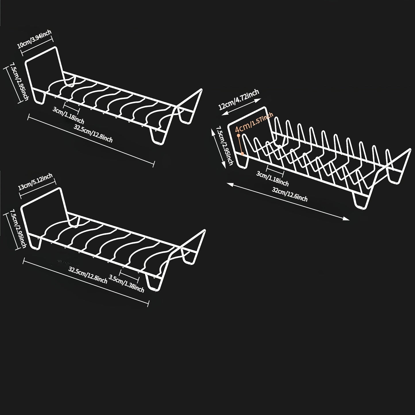 Keep your kitchen dishes organized with this 1-piece dish rack.