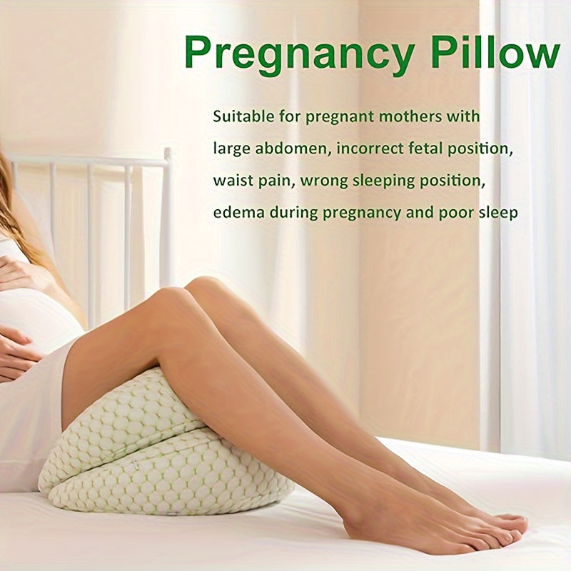 Adjustable Pregnancy Pillow for Full Body Relief, with Soft Polyester, Portable Lumbar and Abdominal Support. Nursing Pillow for Expectant Mothers.