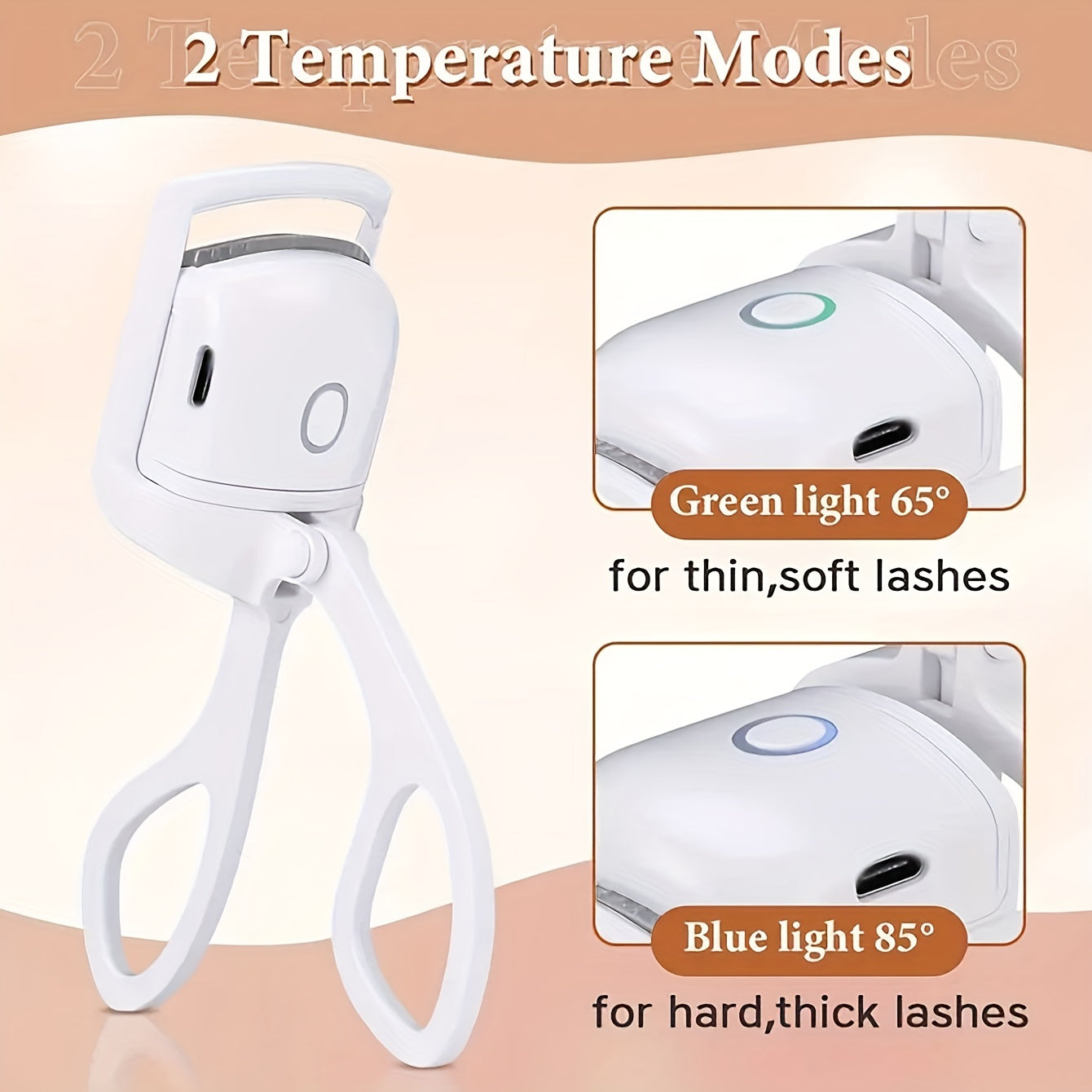 ABS Electric Eyelash Curler for Long-Lasting Curls at Home