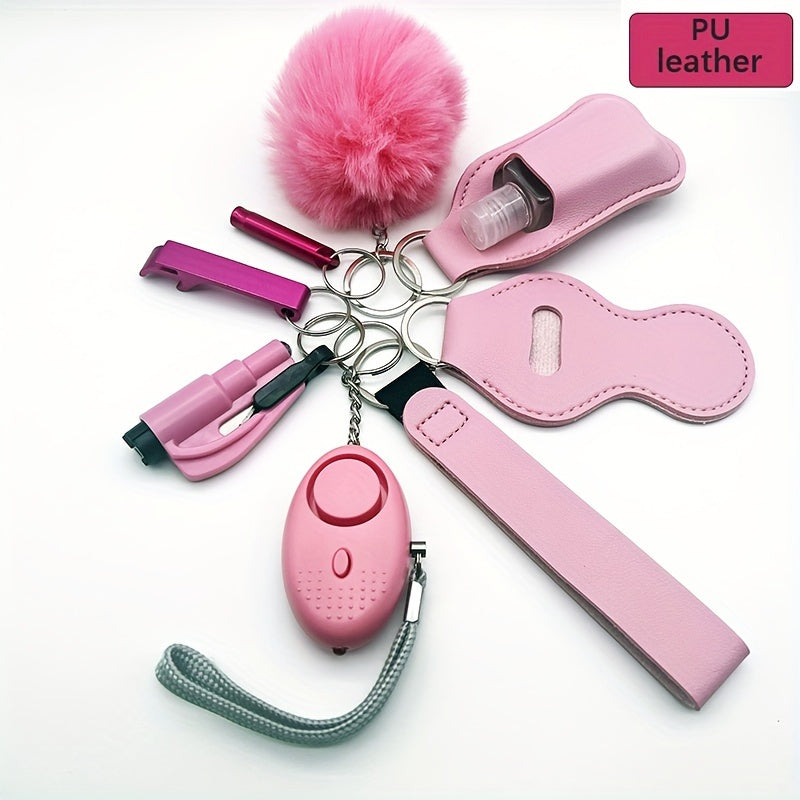 Women's PU leather self set security personal protection for women