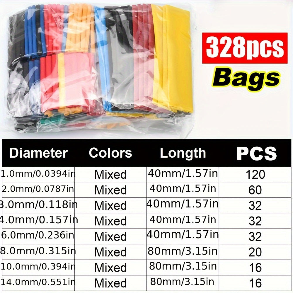 Thermoresistant heat-shrink tubing kit for electrical cable insulation protection.