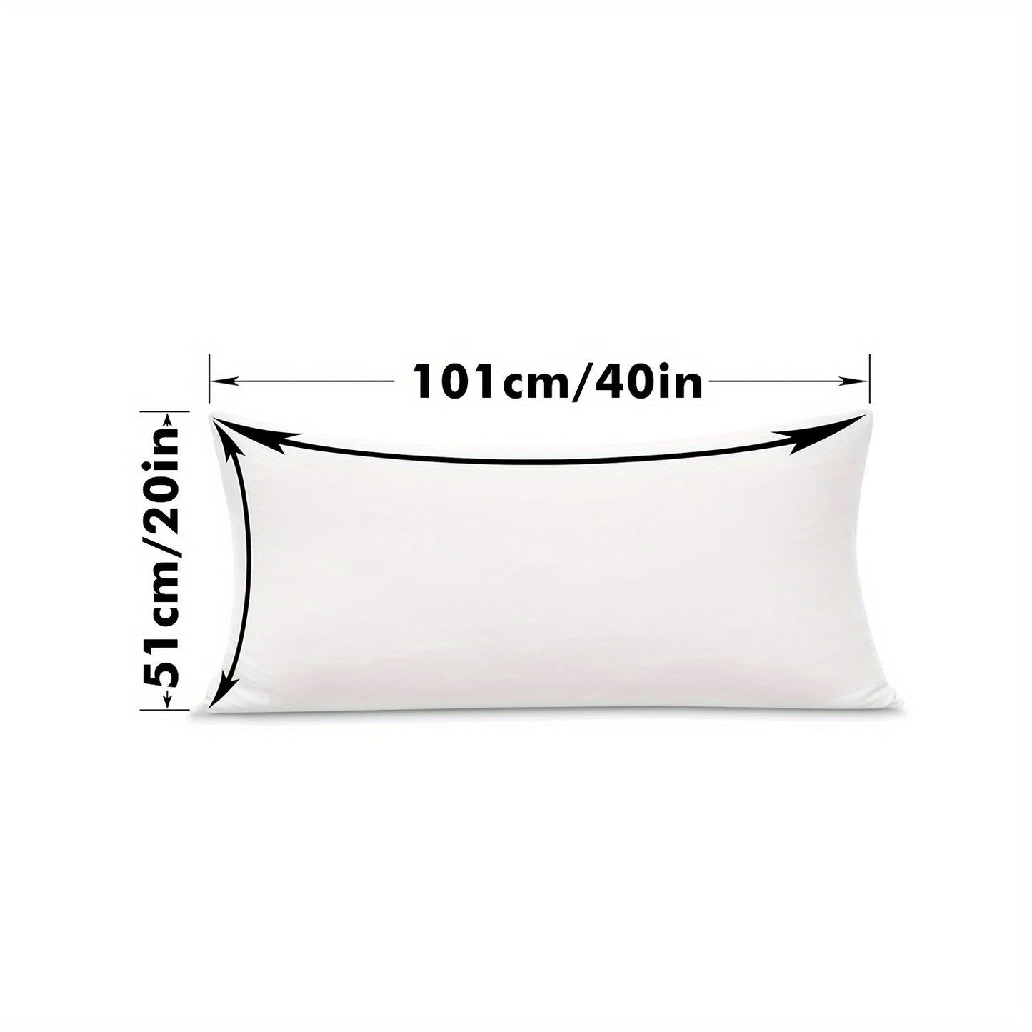 Elegant White Pillowcase with Zipper Closure - Luxurious, Waterproof, and Stain-Resistant. Thick, Oversized Knit Cover.