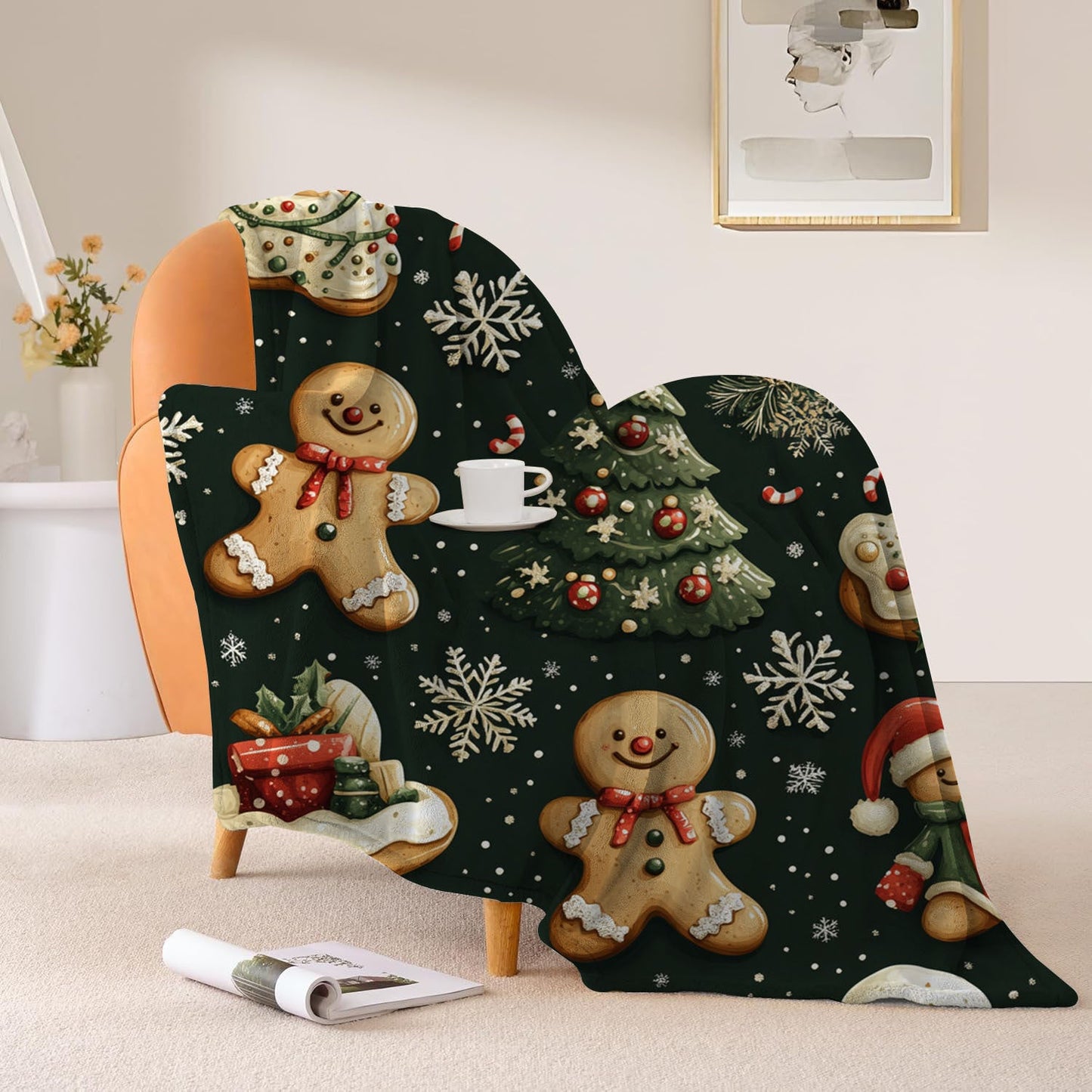 Cozy up with this one-piece contemporary digital print flannel fleece blanket. Made from soft polyester, this all-season throw is perfect for bed, travel, camping, or as a multipurpose nap cover. Hypoallergenic and weighing 200-250gsm, it makes an ideal