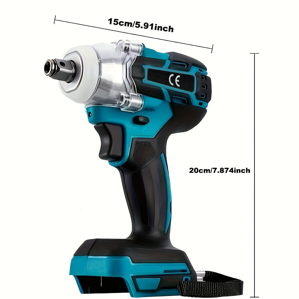 Corded lithium-ion impact wrench, ideal for home and auto repair. Plastic material, battery not included.