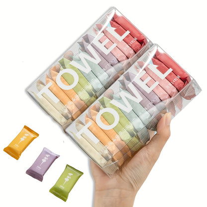 Experience the convenience of Multi-Pack Magic Compressed Towels - versatile, extra thick disposable microfiber towels that are perfect for travel, camping, hiking, beauty salon visits, and more. These large coin-shaped portable facial wipes are also