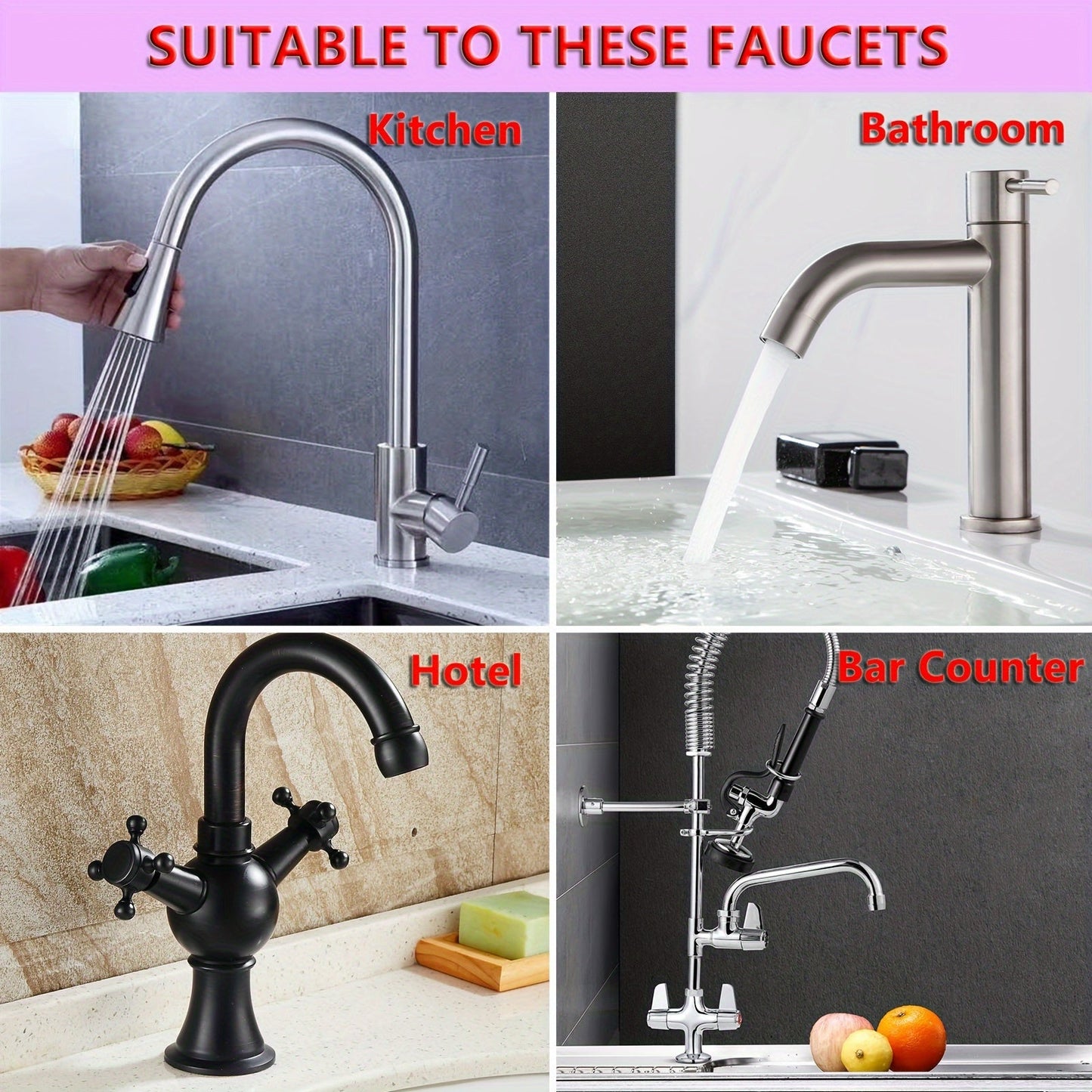 1 Piece Silicone Faucet Drain Pad for Kitchen Sink - Non-Slip Countertop Protector, Anti-Splash Water Catcher Mat, Soap & Cup Rest, Flexible Mat for Drying Sink Faucet