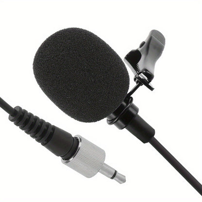 1pc LMBGM Lavalier Lapel Microphone with 3.5mm Jack for PC, Laptop, DSLR Camera, Voice Recording, Interview, Podcasts