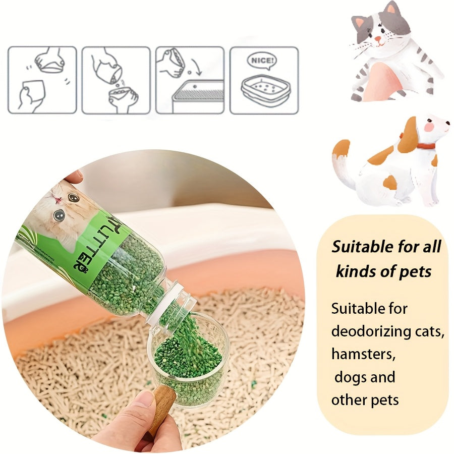 250ml Pet Deodorant for cat litter box odor control, can be flushed down the toilet. Suitable for cat litter boxes and pet cleaning.