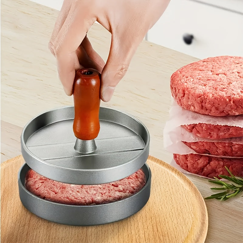 High-Quality Herobaby Burger Press with Non-Stick Coating - Great for making Beef, Cheese, and Veggie Patties | Perfect for Outdoor Grilling & BBQs | A Must-Have for Every Kitchen