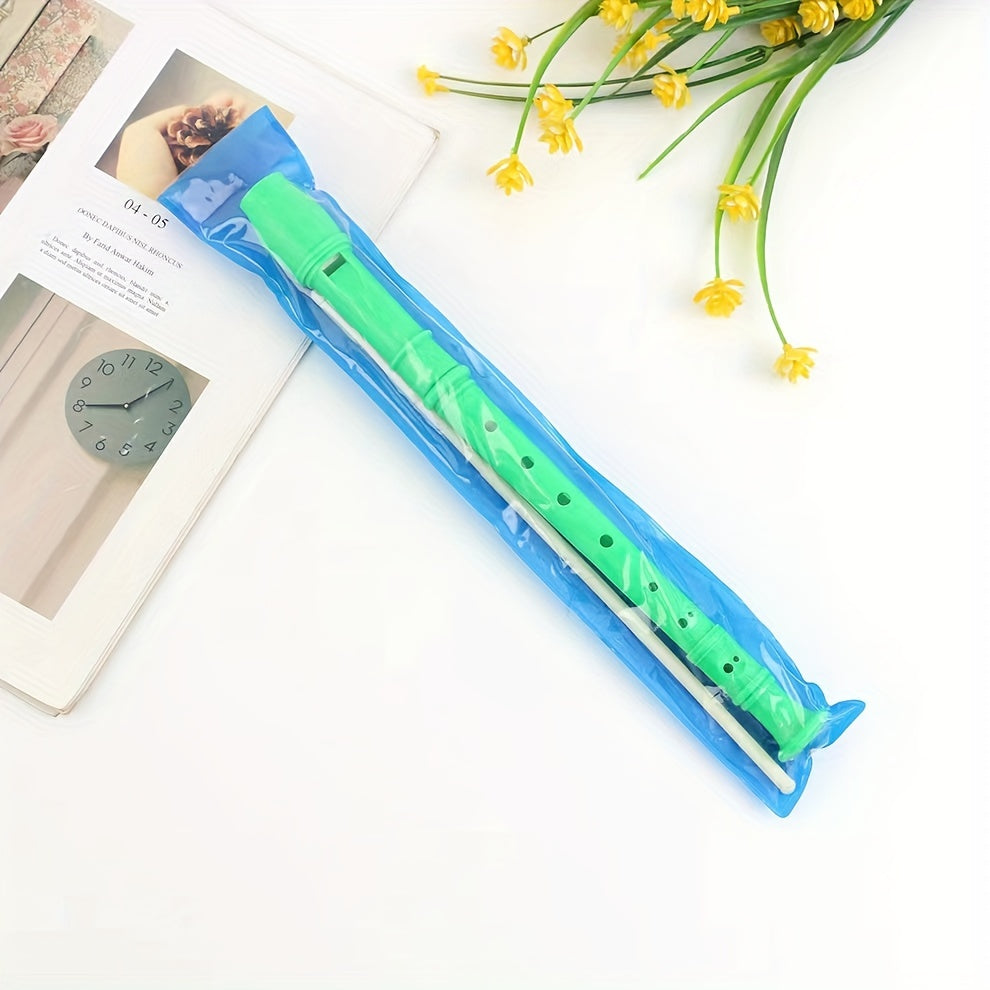 1pc Plastic Flute with 8 holes, versatile music equipment for educational purposes. Comes in multiple colors. Eid Al-Adha Mubarak!