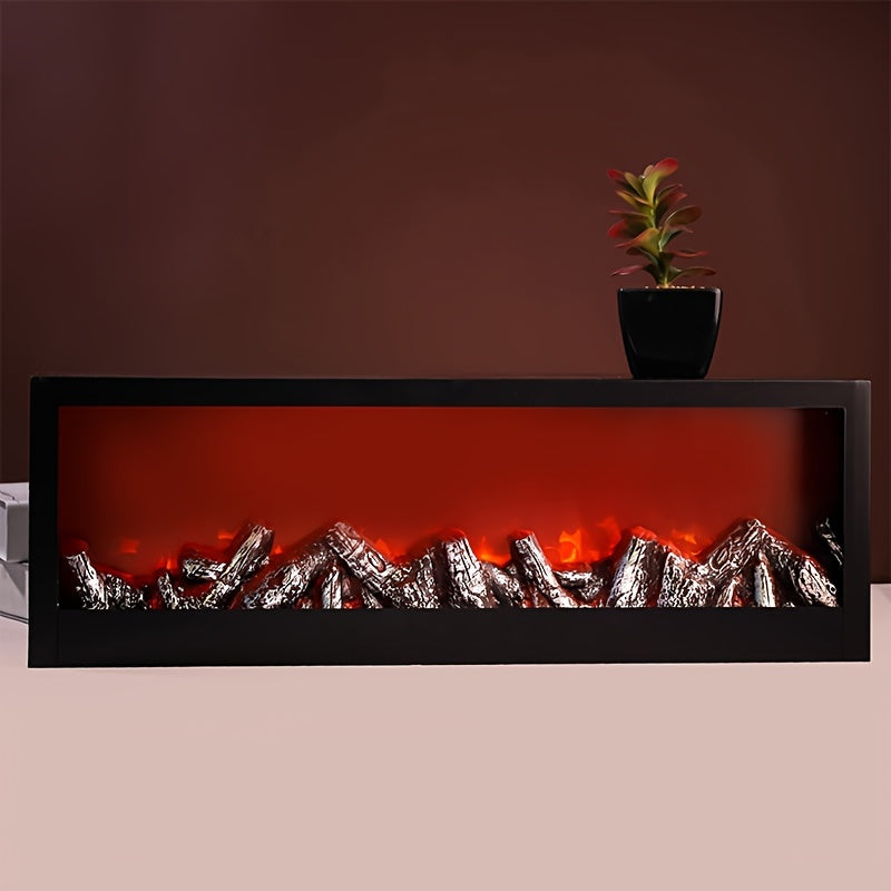 Premium LED Fireplace Lamp - Smoke and Heat-Free Ambiance Lighting, USB or Battery Operated