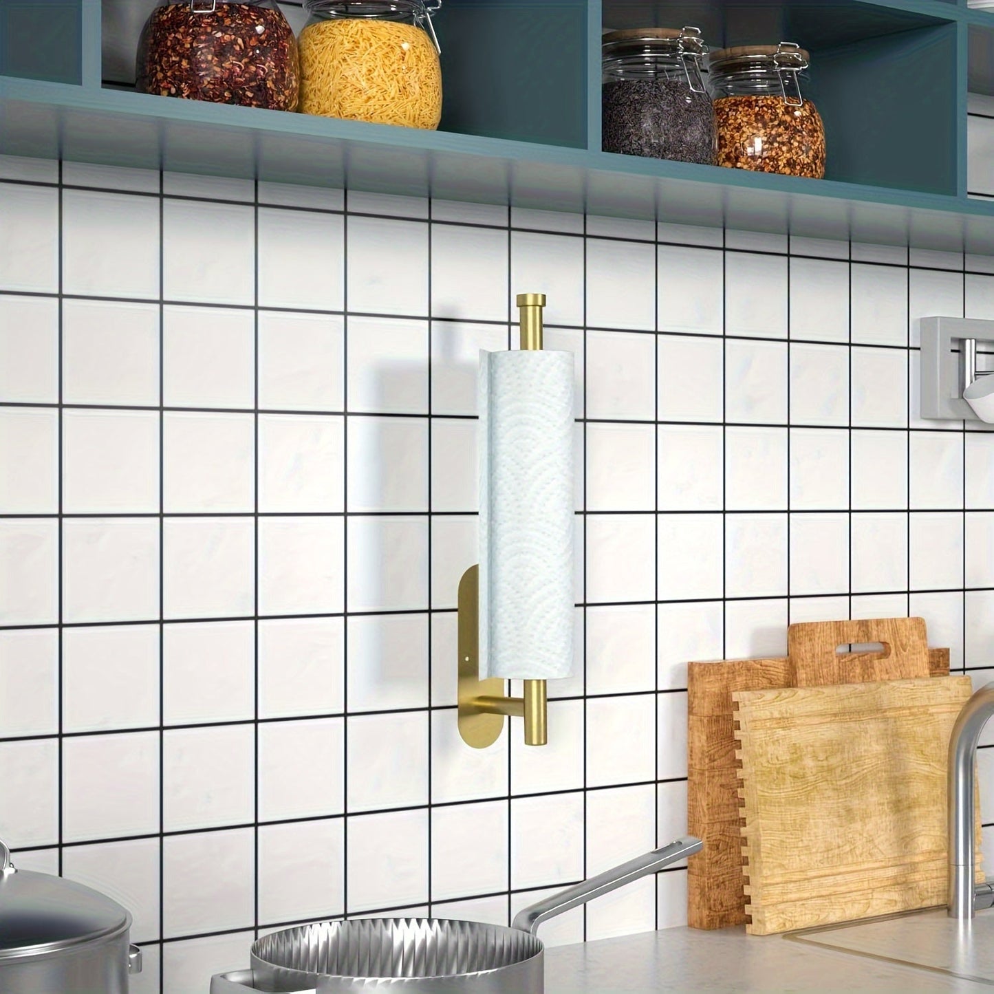 Stylish and convenient, the Modern Stainless Steel Wall Mount Paper Towel Holder in Brushed Silver is the perfect kitchen accessory for easy access to your paper towels. This sleek dispenser is designed to keep your paper towels organized and within