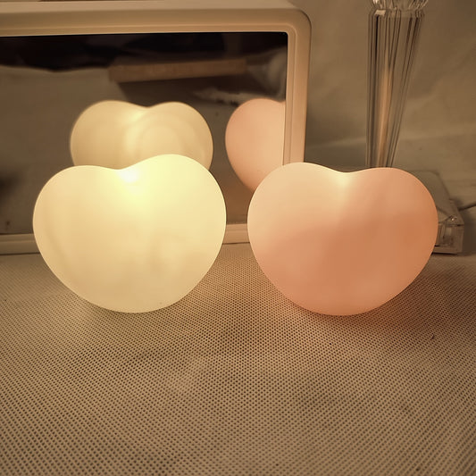 Rustic heart-shaped LED night light with toggle control. Ideal for indoor bedroom decor, parties, and gifts.