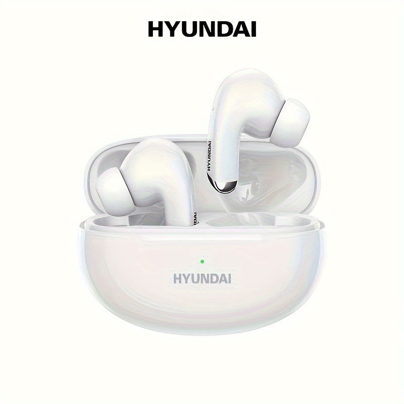 HYUNDAI LP5 Wireless headset with low latency, long battery life, sound isolation, mic for gaming, sports, and music.