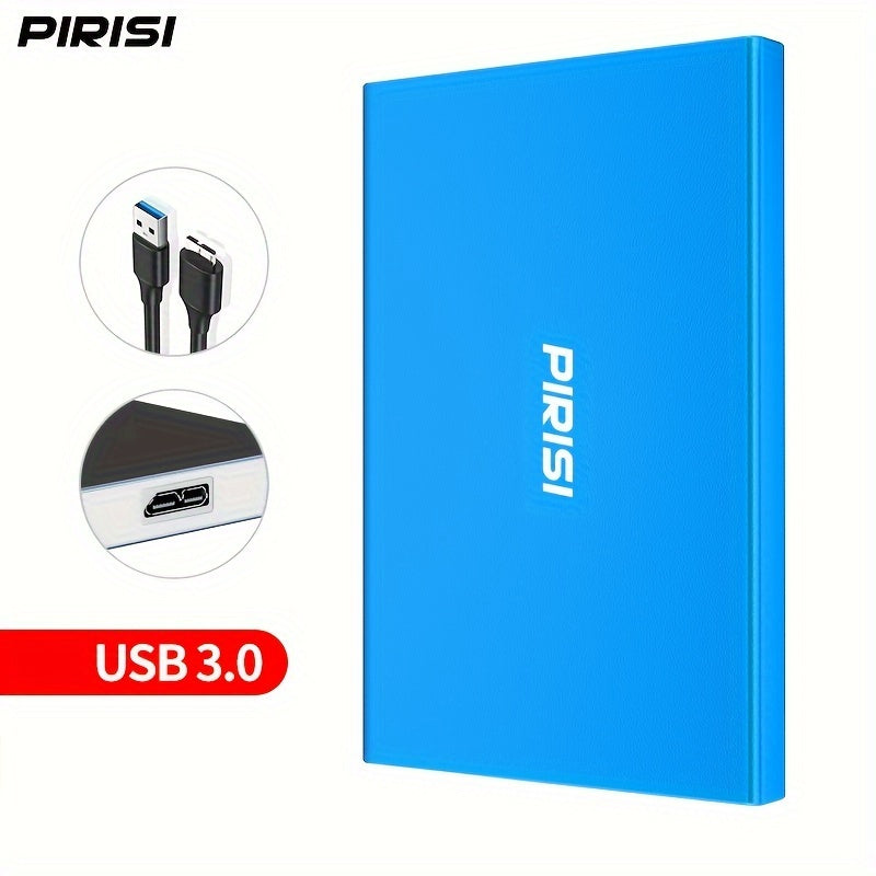 PIRISI High-speed USB3.0 Mobile Hard Drive with 500GB of data capacity, ideal as a gift for friends.