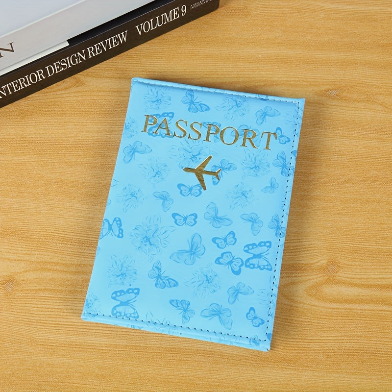 Butterflies Passport Sleeve Book with ID card and air ticket slot.