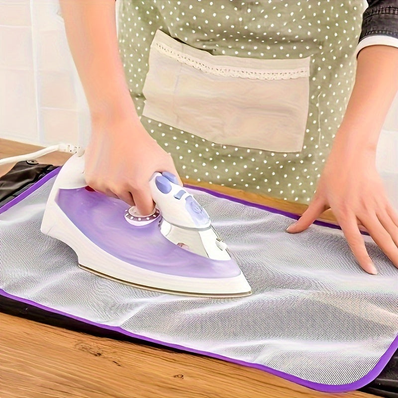 High-Temperature Resistant Ironing Cloth with Protective Mesh Pad - Does Not Require Power, Must-Have Ironing Accessory